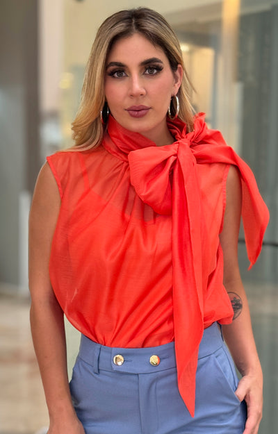 Blusa naranja - BLUSA Boutiquemirel 