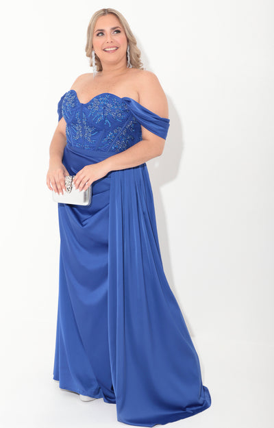 Vestido azul royal gala - VESTIDO Boutiquemirel 